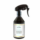 Zwarte sprayfles met label van El Nabil voor Baby Musc Interieurspray